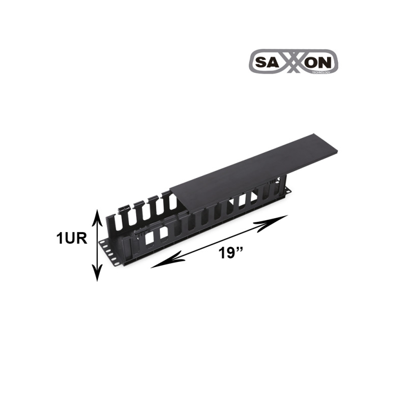 SAXXON J6069 - Organizador de cable horizontal para rack / Un lado / Plastico / 2U image 3