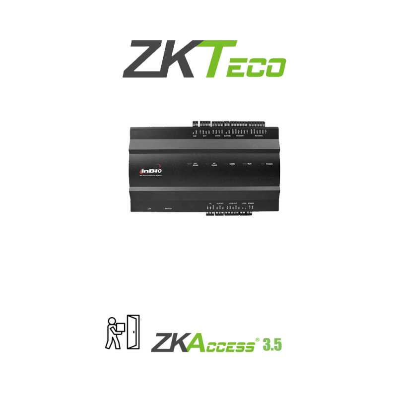 ZKTECO INBIO160 - PANEL DE CONTROL DE ACCESO PARA 1 PUERTA / 2 LECTORAS / 3 MIL HUELLAS / PULL SDK