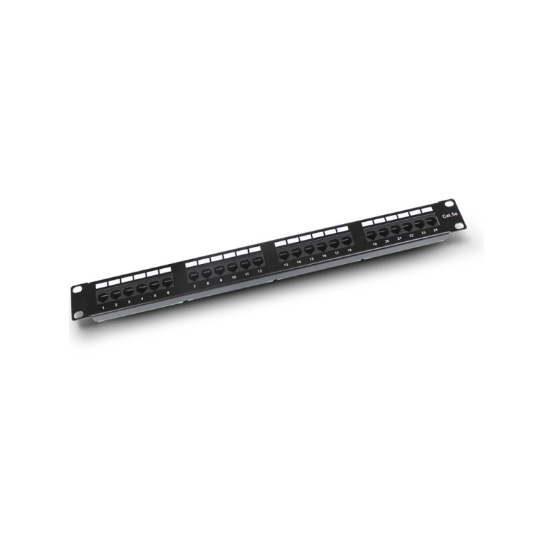 SAXXON P19724N5 - Patch Panel 24 puertos / CAT 5E / 19 Pulgadas / Montaje en rack / 2U