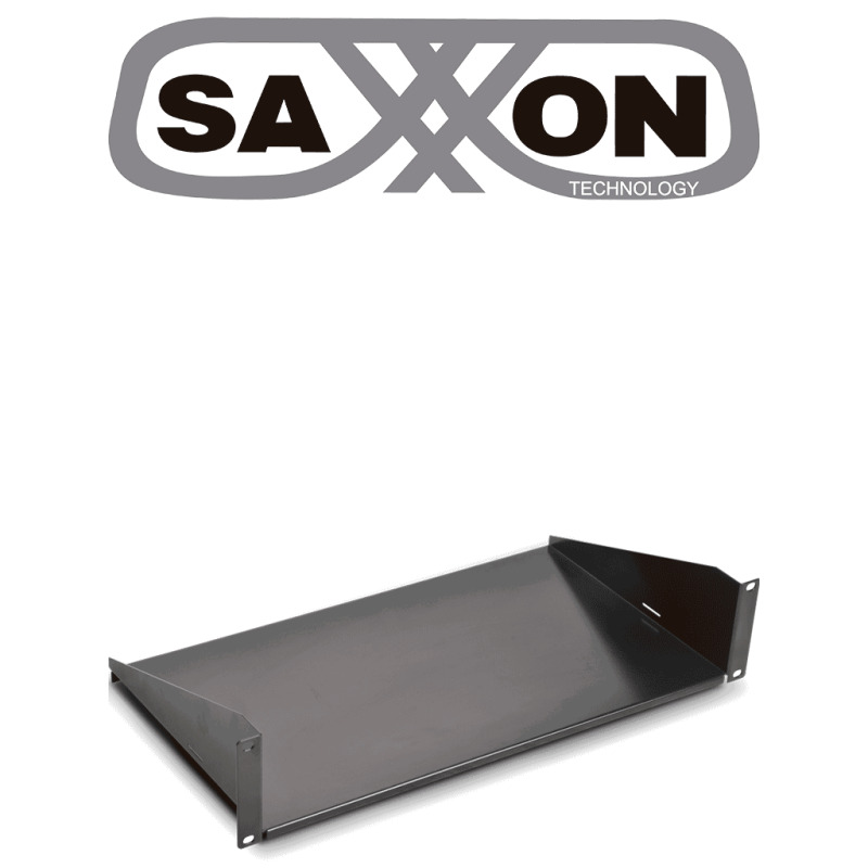 SAXXON BR10 - Charola de Misceláneos de 10 x 19" / 2UR / Capacidad 22  Kg/ para racks y gabinetes