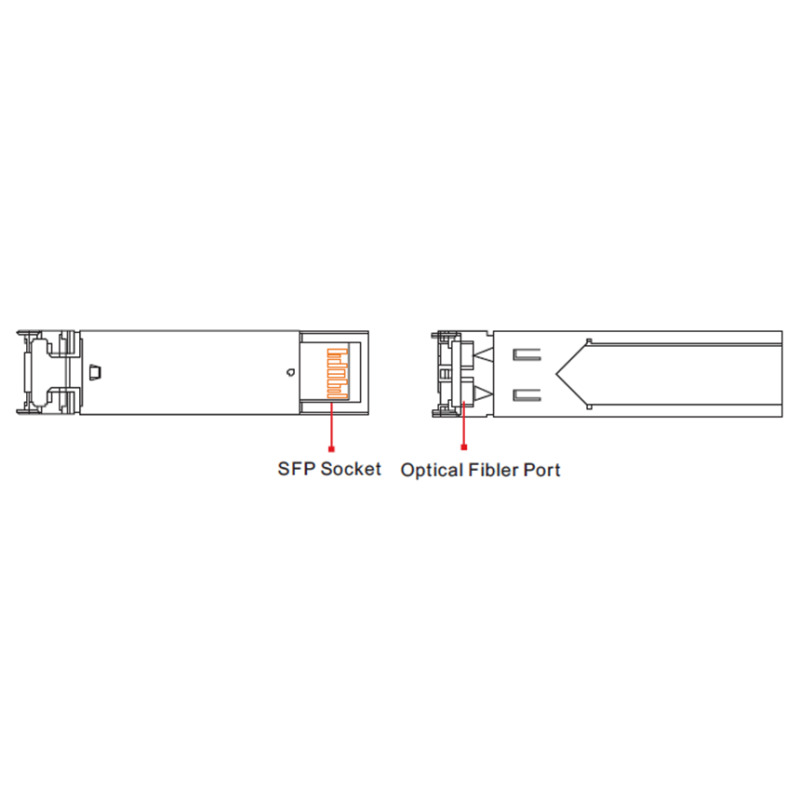 UTEPO SFP125G20KM - Transceptor fibra optica SFP monomodo / Conector LC / Velocidad 1250 Mbps / Hasta 20KM de conexion #TERROR image 3