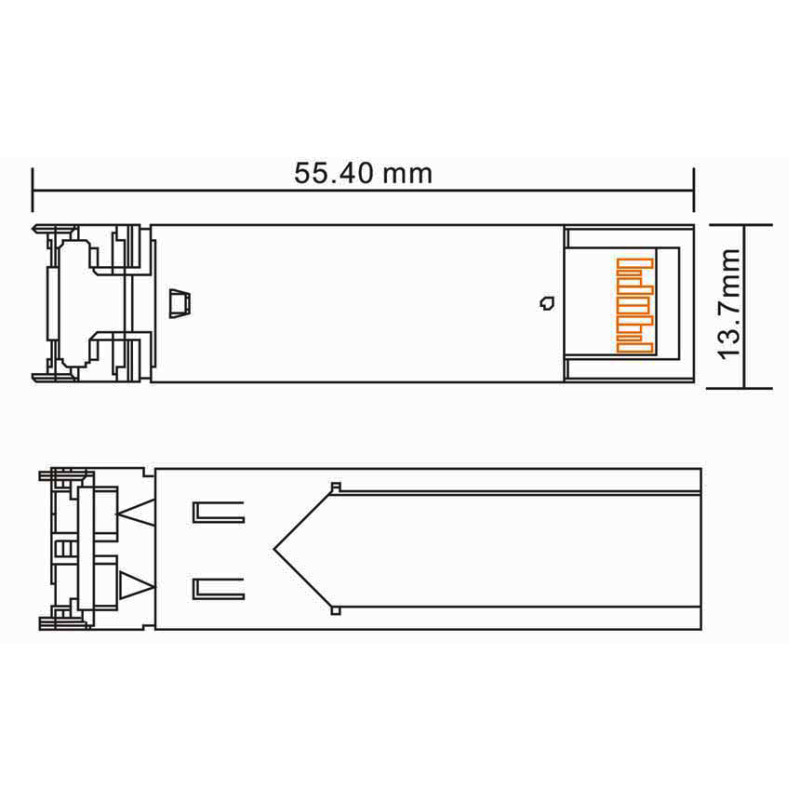 UTEPO SFP125G20KM - Transceptor fibra optica SFP monomodo / Conector LC / Velocidad 1250 Mbps / Hasta 20KM de conexion #TERROR image 6