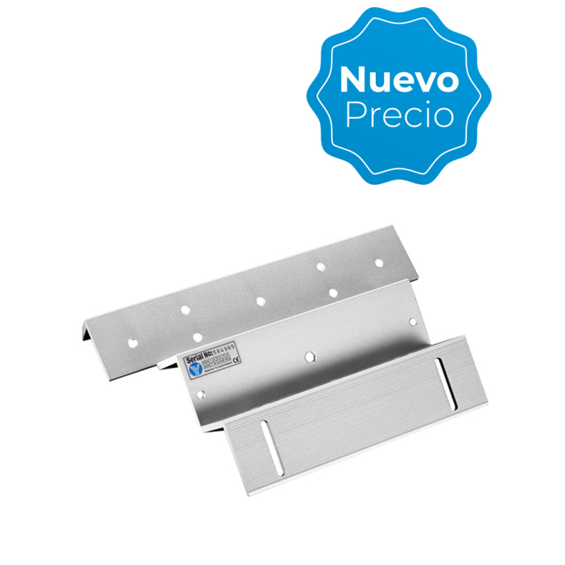 YLI MBK280NZL - Soporte de fijación ZL de aluminio para puerta con apertura interior / Compatible con cerradura magnética YM280N y YM280NLED
