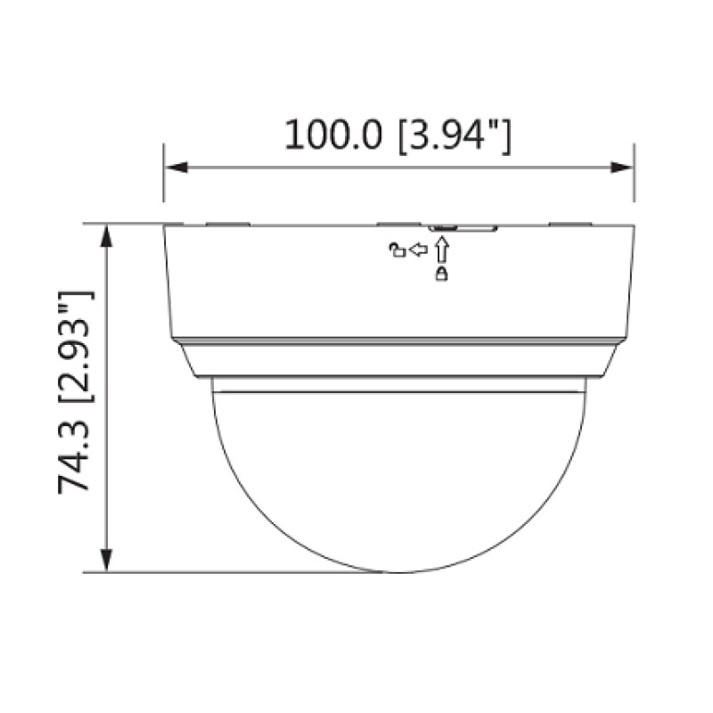 DAHUA COOPER D1A2128 - Camara Domo HDCVI 1080p/ 103 Grados de Apertura/  Lente de 2.8 mm/ IR 20 Mts/ Uso Interior/ TVI AHD Y CVBS image 5