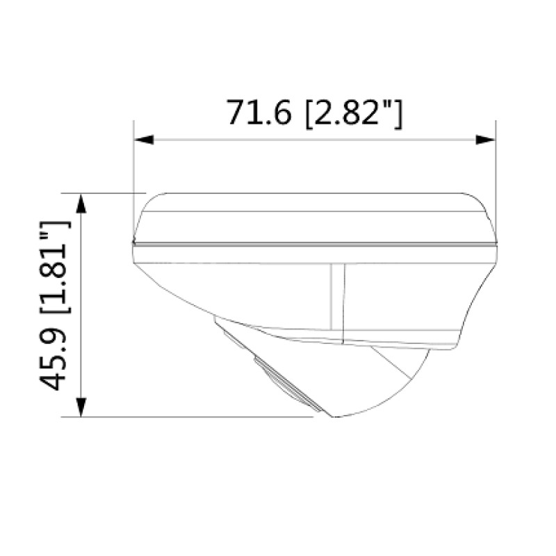 DAHUA HMW3200L - Camara Mini Domo 1080p/ Especial para DVR Movil/ Lente 2.1 mm/ 139 Grados de Apertura/ Microfono Integrado/ IR de 3 Mts/ Uso Interior/  image 3