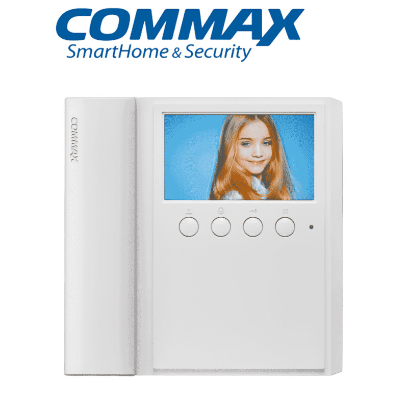 COMMAX CMV43A - Monitor de 4.3 pulgadas con auricular, conexión a 4 hilos con frentes de calle residencial DRC40K y departamental CMP4BCT para solución departamental #Modum  image 2