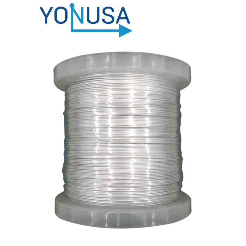 YONUSA BAAL500 - Bobina de alambre de aluminio de 500 mts. para líneas de cercos eléctricos YONUSA / Calibre 16 / Resistente a la corrosión