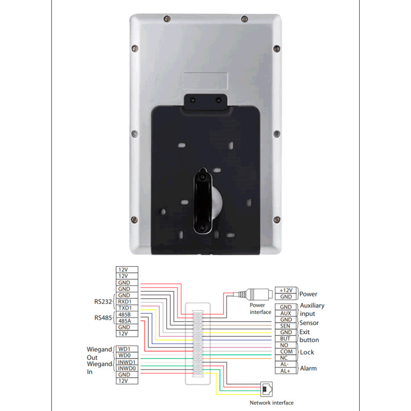 ZKTECO ProFace X- Terminal de Control de Acceso con Reconocimiento Facial / para Exterior / 30000 Rostros / 50000 Tarjetas RFID 125 Khz / 8 Pulgadas / IP68 / IK04 / Serie Visible Light / #MTD image 5