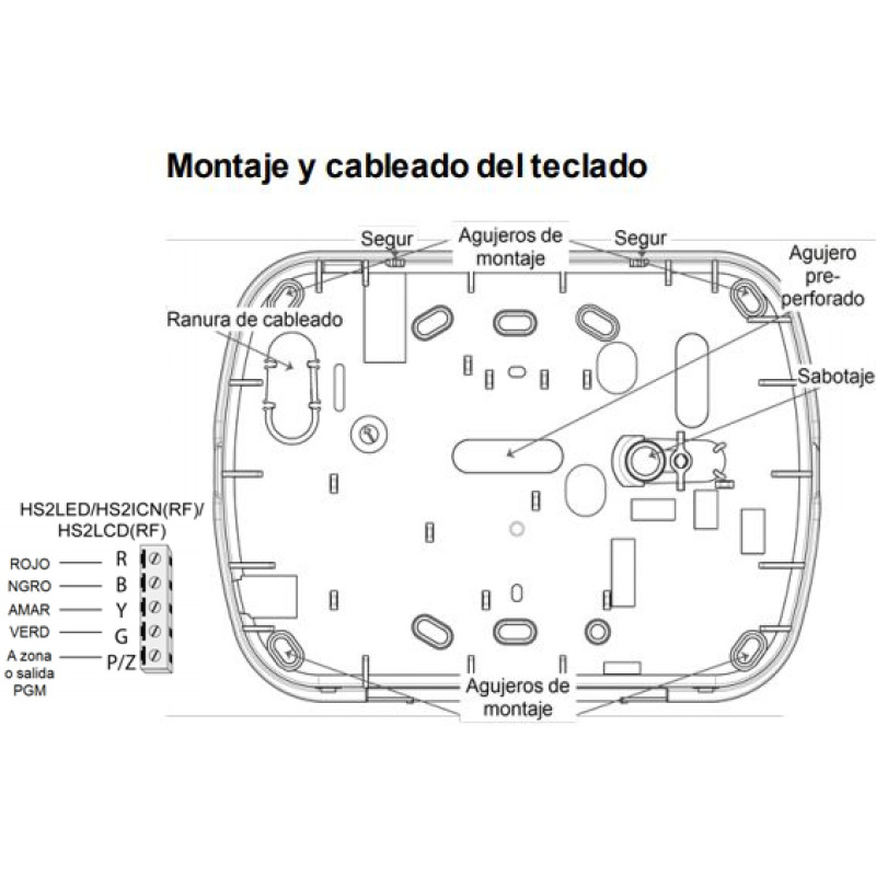 DSC HS2ICN - Teclado Cableado de Iconos admite 128 zonas compatible con NEO image 6