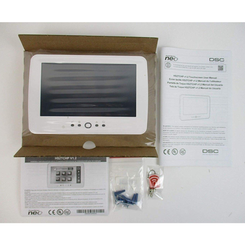 DSC HS2TCHPN - Teclado Cableado de Pantalla Táctil de 7’’ con Lector de Proximidad admite 128 zonas compatible con NEO image 5