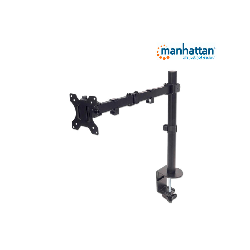 MANHATTAN 461542 - Soporte de Escritorio para Monitores de 13 a 32 Pulgadas/ 8 Kg de Carga/ Brazo Doble Articulado/ Ajuste Horizontal y Vertical/ VESA 75/ 100/ image 6