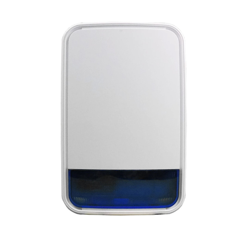 DSC PG9911BBATT -  Sirena con luz espectroscópica Exterior 110 dB  c/batería Inalámbrica  Power G compatible con NEO, PRO, Qolsys e IoTega