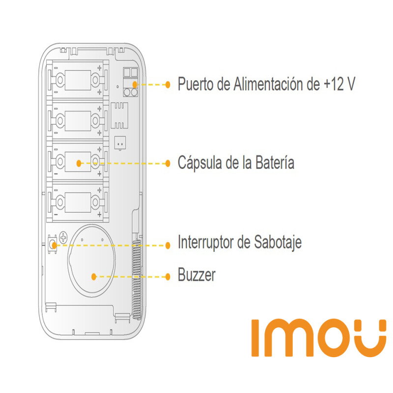 IMOU SIREN (ARA10-SW) - Sirena Inalambrica con Estrobo integrado/ 85 dB/ 433 MHz/ Baterias CR123A / #Seguridad image 2