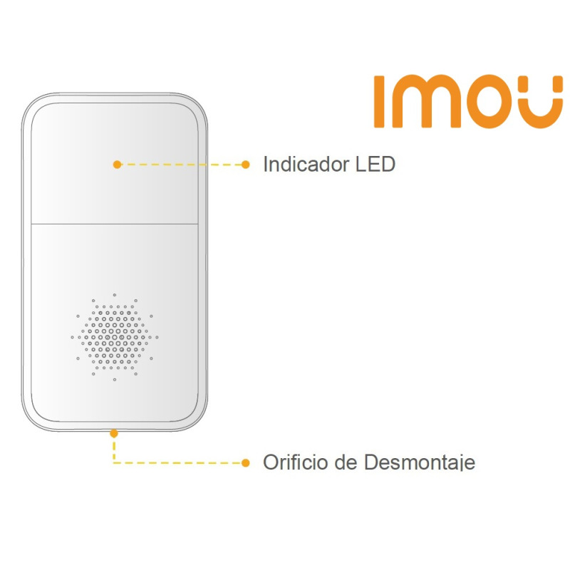 IMOU SIREN (ARA10-SW) - Sirena Inalambrica con Estrobo integrado/ 85 dB/ 433 MHz/ Baterias CR123A / #Seguridad image 3