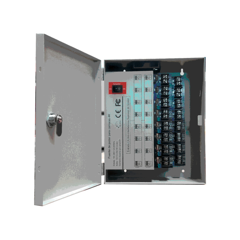 SAXXON PSU1220D16H- Fuente de Poder Profesional de 11 a 15 vcd/ 20 Amperes/ Para 16 Camaras Hasta 4k/ 1.25 Amperes por Canal/ Protección contra Sobrecargas/ Filtro de Ruido por Canal/ Uso rudo/ image 6