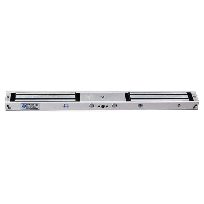 YLI YM180NDLED - Chapa magnética doble de 750 lbs de sujeción total con indicador LED/ voltaje de 12VDC / NC y NO / Compatible con soporte YLI MBK180NLC y YLI MBK180NDZL image 2