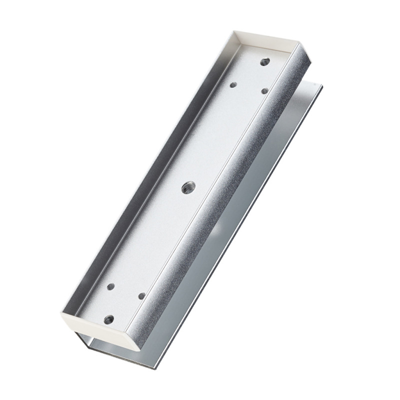 YLI MBK180U - Sopote U para contrachapa magnetica para uso en puertas de Vidrio sin marco compatible con YM180 de 350 Lb