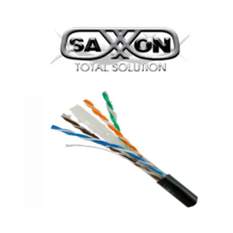SAXXON OUTPCAT6GCOPEXT- Bobina de Cable UTP Cat6 100% Cobre con Gel/ 305 Metros/ Uso Exterior/ Color Negro/ Cumple con Estandares: ISO/ IEC 11801 Ed2; EIA/ TIA568/ Ideal para Cableado de Redes y Video/ image 5