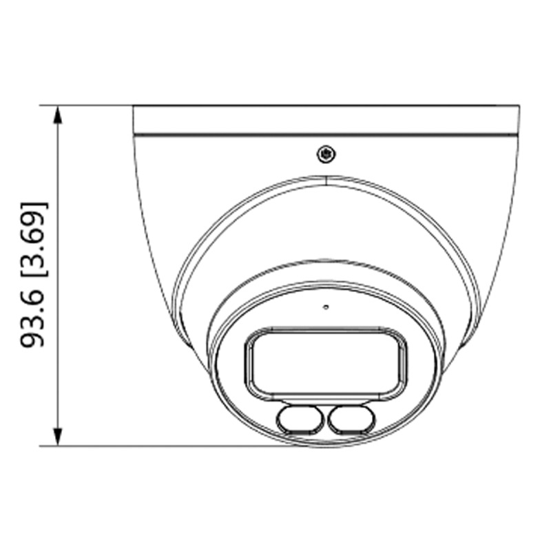 DAHUA  HDW1509T-A-LED - Cámara Domo Full Color de 5 Megapixeles/ Lente de 3.6 mm/ Micrófono Integrado/ Leds para 40 Metros/ Starlight/ IP67/ #FullColor image 5
