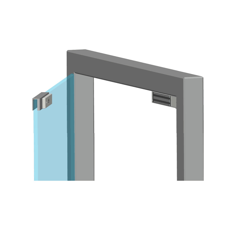 ZKTECO LMB200U - Soporte en U para instalación de contrachapa magnética en puertas de vidrio sin marco compatible con cerradura magnética con Modelo LM200LED clave ZKT0850002 image 3