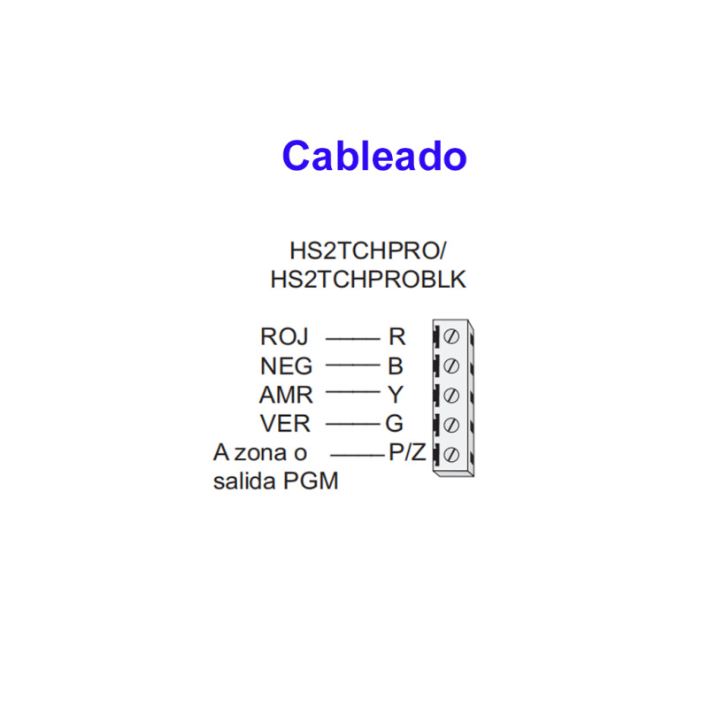 DSC HS2TCHPRO - Teclado Cableado de Pantalla Táctil de 7’’  admite 248 zonas compatible con panel PRO  image 3
