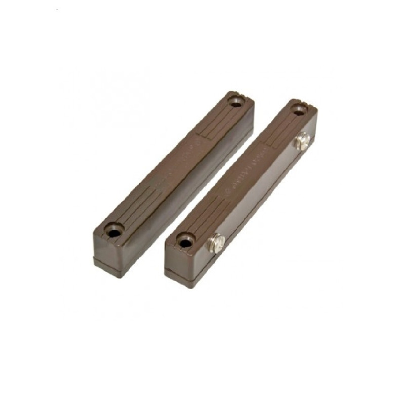 Seco-Larm SM216QBR - Contacto Magnetico Uso Rudo CAFE con terminales de tornillo Gap 2 3/4 (70mm)  Compatible paneles DSC / RISCO / BOSCH 