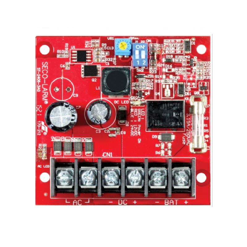 SECO-LARM ST24063AQ - Fuente de Poder con Cargador Bateria 2.5 amp 6/12/24 VCD image 2