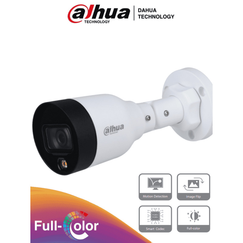DAHUA IPC-HFW1239S1-LED-S4 - Cámara IP Bullet Full Color 2 Megapixeles/ Lente de 2.8mm/ Luz Blanca de 15 Mts/ H.265/ IP67/ PoE/ DWDR #PromoFullColor image 3