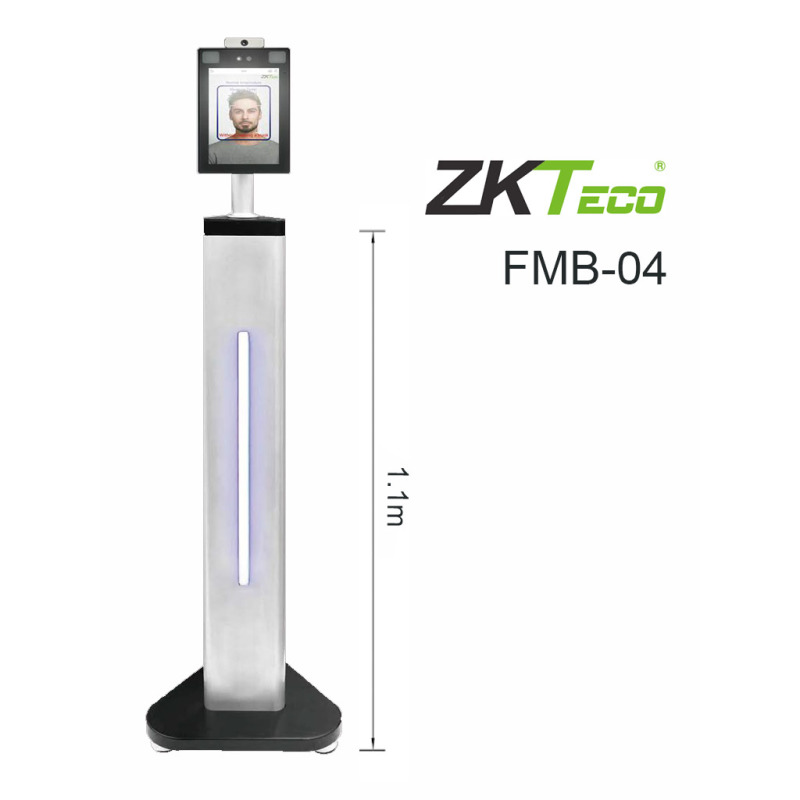 ZKTECO FMB04 - Soporte de Pedestal para Interior / Compatible con Equipos De Medición De Temperatura y Serie Visible Light ZKTeco / Dimensiones 321x288x1112 mm / Compatible con Terminales ProfaceX TI [CH] image 2