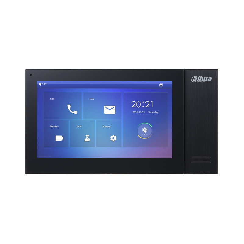 DAHUA VTH2421FB-P - Monitor IP Touch de 7 pulgadas/ Serie Pro/ Memoria de 8GB Embebida/ PoE Estandar/ Soporta Llamada en Grupo/ Ranura MicroSD/ 6&1 E&S de Alarmas/ Hasta 9 Monitores Adicionales/Soporta Dejar Videos y Mensajes de Texto/#EdificioInteligente image 3