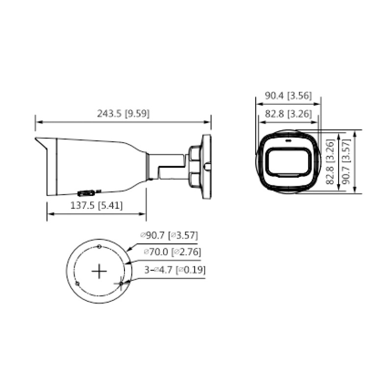 DAHUA IPC-HFW1431T1-ZS-S4 - Camara IP Bullet de 4 Megapixeles/ Lente Motorizado de 2.8 a 12mm/ H.265/ IR de 50 Metros/ WDR Real, 3D DNR/ Ranura para MicroSD/ IP67/ PoE  image 3