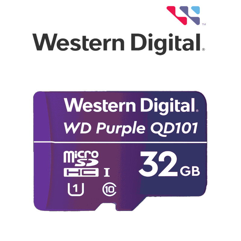 Memoria microSD de 32GB PURPLE Especializada Para Videovigilancia 10 VECES MAYOR DURACIÓN 3 AÑOS DE GARANTIA