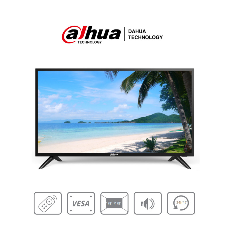 DAHUA DHI-LM32-F200 - Pantalla de 32 pulgadas FHD/  Ideal para trabajar 24/7/ Resolución 1920×1080/ 240 cd/2/  Entradas HDMI VGA y USB/ Altavoces/ Control Remoto/ image 2