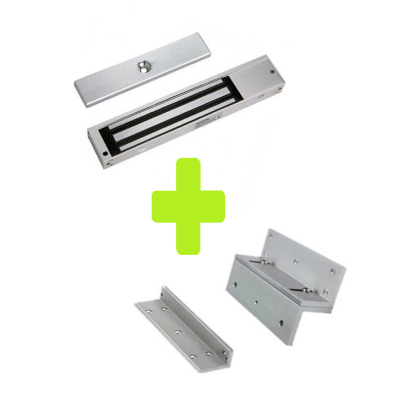 ZKTECO LM200LEDPAK - Paquete de contrachapa magnética con indicador LED de 200 kg, cuenta con entradas para conexión de sensor de puerta , voltaje de 12VDC incluye soporte LM200ZL en ZL para instalación