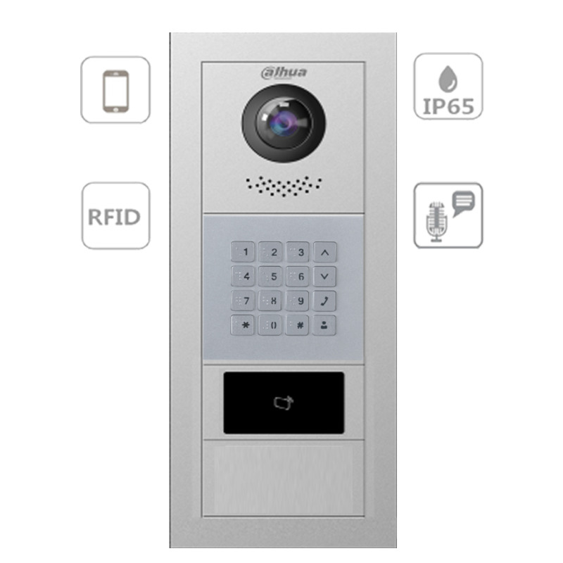 DAHUA VTO4202FX SERIES - Frente de Calle Modular para Departamentos y/o Fraccionamientos/ Función P2P/ Cámara de 2 Megapíxeles/ Apertura con Tarjetas Mifare/ Hasta 100 Monitores/ Notificación a APP/ Apertura Remota/ #EdificioInteligente