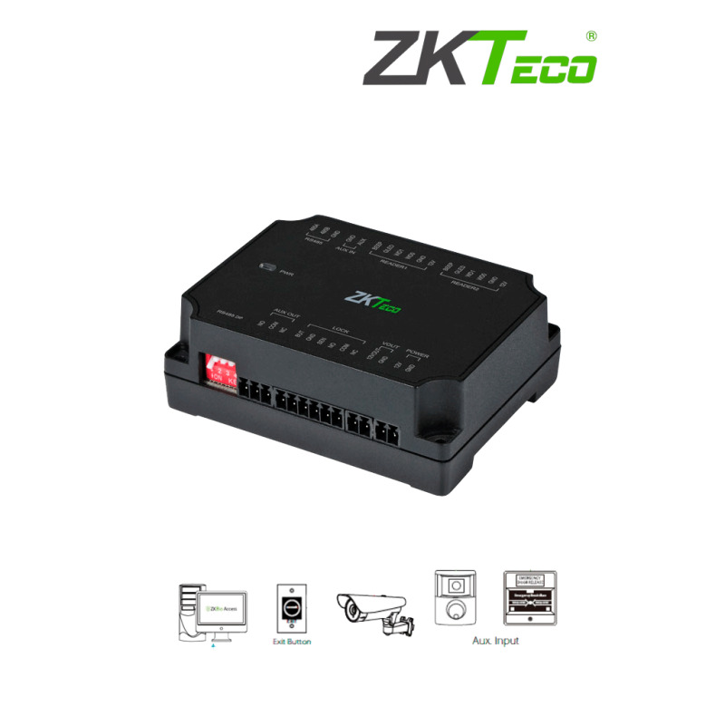 ZKTECO DM10 -  Expansor para Panel de Control de Acceso C2-260 ZKT0720004 para Aumentar 1 Puerta por medio de RS485 / Agregando el Expansor DM10 puedes Aumentar y Controlar hasta 8 Puertas / Cuenta con Comunicación Wiegand /  image 2