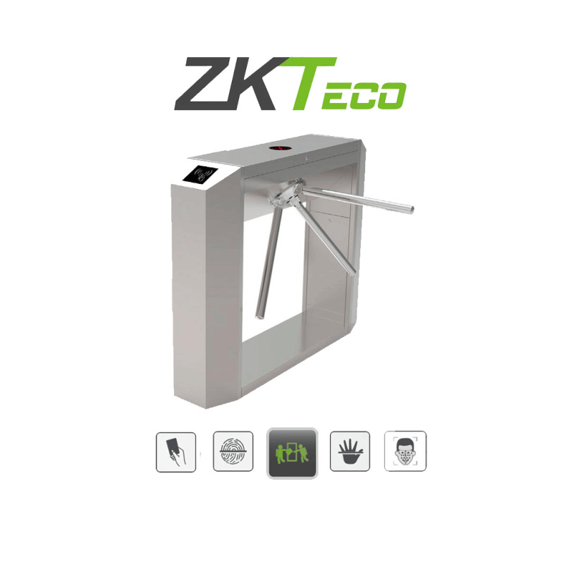 ZKTECO TS200 - Torniquete Bidireccional / Acero SUS304 / Desbloqueo de Seguridad sin Energía / No cuenta con Lectores y Panel / 110V / Exterior Protegido / Tráfico de 25 a 30 x Min / Ancho de Carril 50.5 cm / 1 millón de Ciclos / Apertura con Pulso Seco image 2