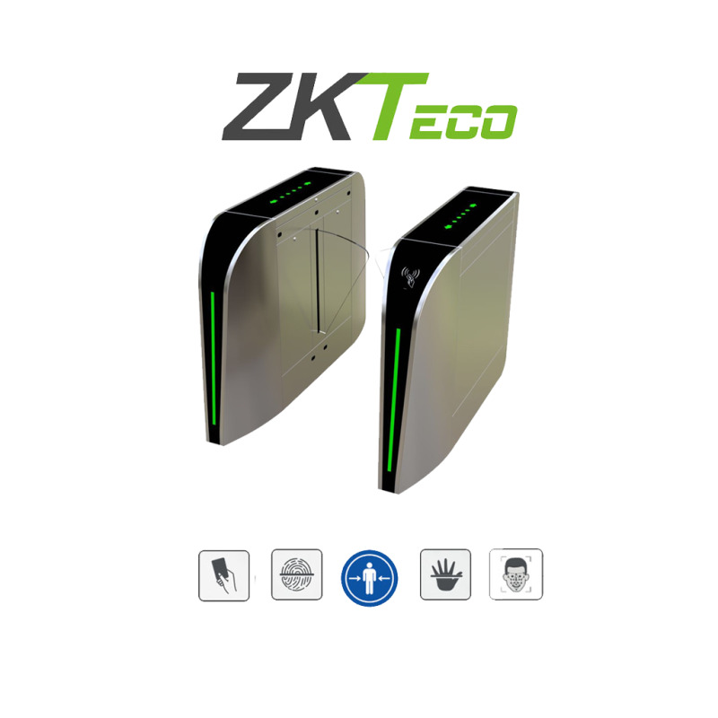  ZKTECO FBL300 - Barrera Peatonal Retraible / Bidireccional / Acero SUS304 / Aleta de Acrílico / 110V / 35 Personas x Min / Carril 60 cm / Exterior Protegido / 2 millones de Ciclos / Infrarrojos de Seguridad / No cuenta con Lectores y Panel image 2