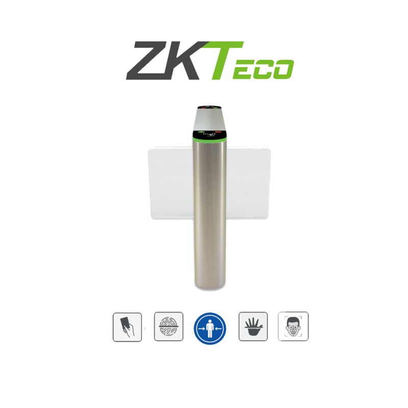 ZKTECO SBTL320 - Barrera Peatonal Central Abatible / Acero SUS304 / Aletas de Acrílico / 110V / Exterior Protegido / 30 Personas x Min. / 2 millones de Ciclos / Carril 75 cm / Infrarrojos / Sistema de Seguridad / No cuenta con Lectores y Panel image 2