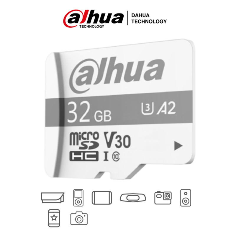 DAHUA TF-P100/32 GB - Dahua Memoria Micro SD de 32 GB UHS-I/ C10/U3/V30/A2/ Velocidad de Lectura 100 MB/s/ Velocidad de Escritura de 38 MB/s/ Especializada para Videovigilancia/ image 2