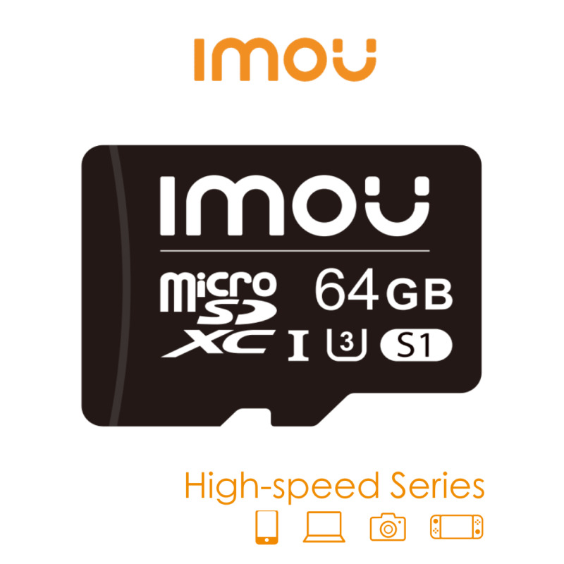 IMOU ST2-64-S1 - Memoria MicroSD de 64 Gb/ UHS-1, Clase 10, U3, V30/ 3D TLC NAND flash/ Velocidad de Lectura 95MB/s/ Ideal Para Cámaras de Seguridad, Teléfonos, Tablet, etc./  image 2