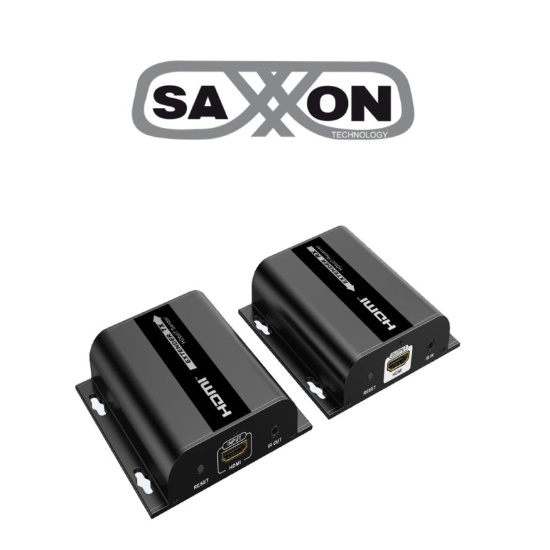 SAXXON LKV38340- Kit extensor HDMI sobre IP/ Resolucion 1080p/ Cat 5e/ 6/ hasta 120 metros/ Hasta 253 receptores/ Delay de 70ms/ HdBIT/ Transmisor de IR/ Plug and play image 2