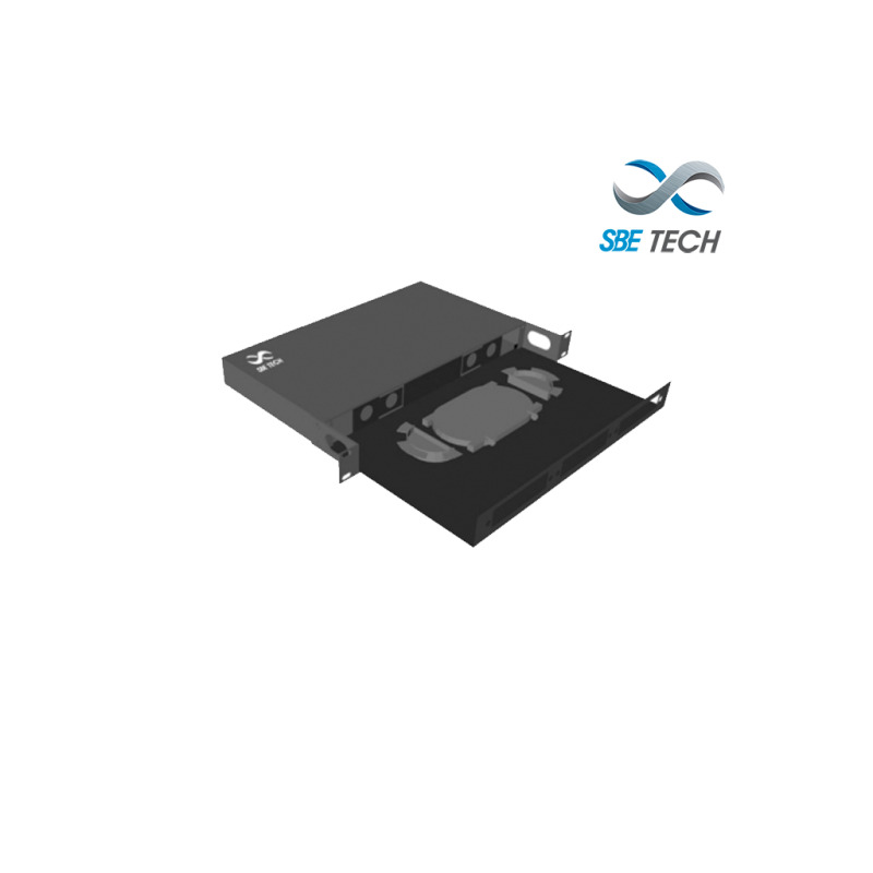 SBE TECH SBE-DFO18D - Distribuidor de fibra óptica con charola deslizable