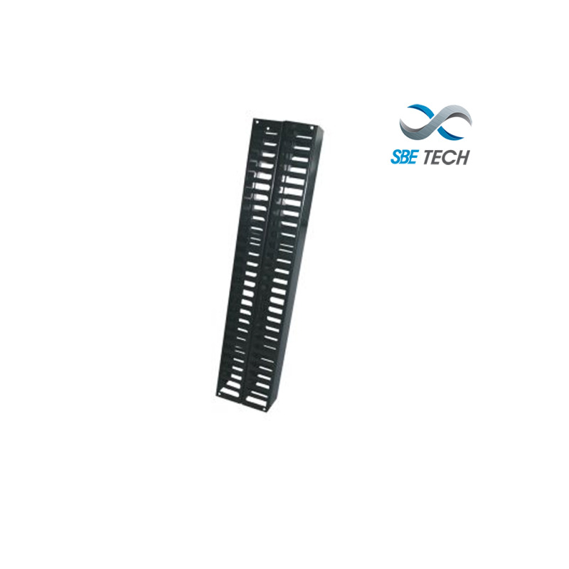 SBE TECH SBE-OV40UR - Organizador de cable vertical frontal y posterior de 40 UR para rack de 7 ft  image 2
