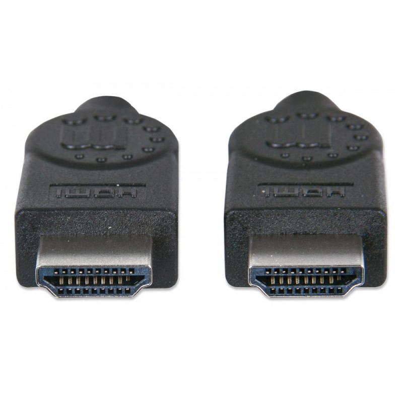 MANHATTAN 308816- Cable HDMI de Alta Velocidad de 1 Metro/ Resolucion 4K@30Hz/ Soporta 3D/ HDMI Macho a Macho/ Soporta Canal de Retorno de Audio (ARC)/ Blindado para Reducir Interferencia/ image 8