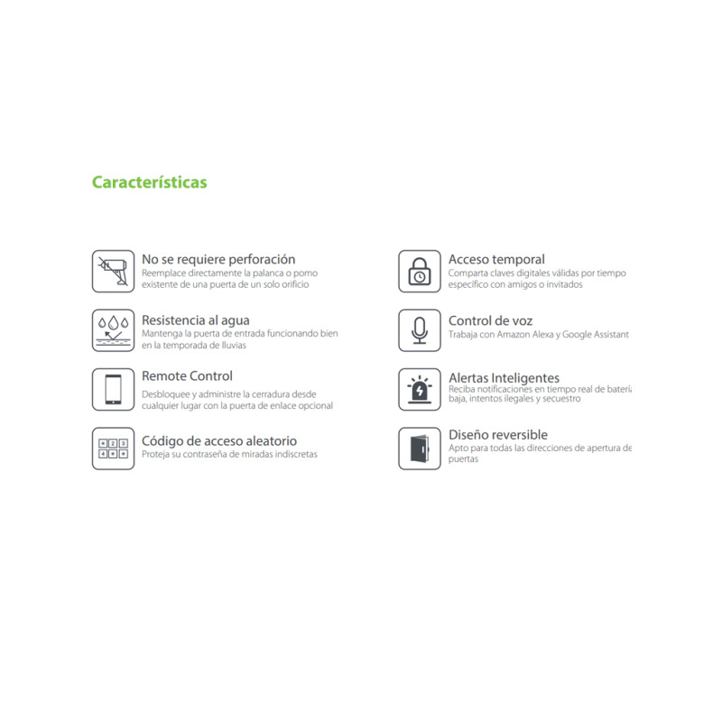 ZKTECO ML200 -  Cerradura inteligente con teclado/ Bluetooth / 100 Usuarios / Compatible con app Zsmart image 16