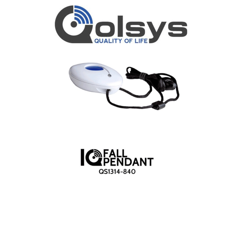 QOLSYS  IQFALLPENDANT -  QS1314-840 Botón de Emergencia de Caída Inalámbrico para Qolsys QS1314-840. Detecta automáticamente si el usuario cae o puede presionar el botón para pedir ayuda. (Alarm.com) image 2