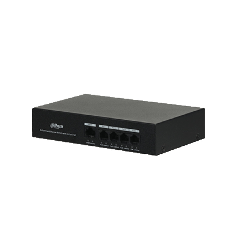 DAHUA DH-PFS3005-4ET-36 - Switch PoE de 4 Puertos/ Capa 2/ 1 Puerto 10/100 Base T/ 4 Puertos PoE 10/100 /  36 Watts Totales/ Switching 1 Gbps/ Tasa de Reenvio de Paquetes  744 Kbps/ Memoria Buffer de Paquetes 448 Kb/ Protección de Descargas/ image 5