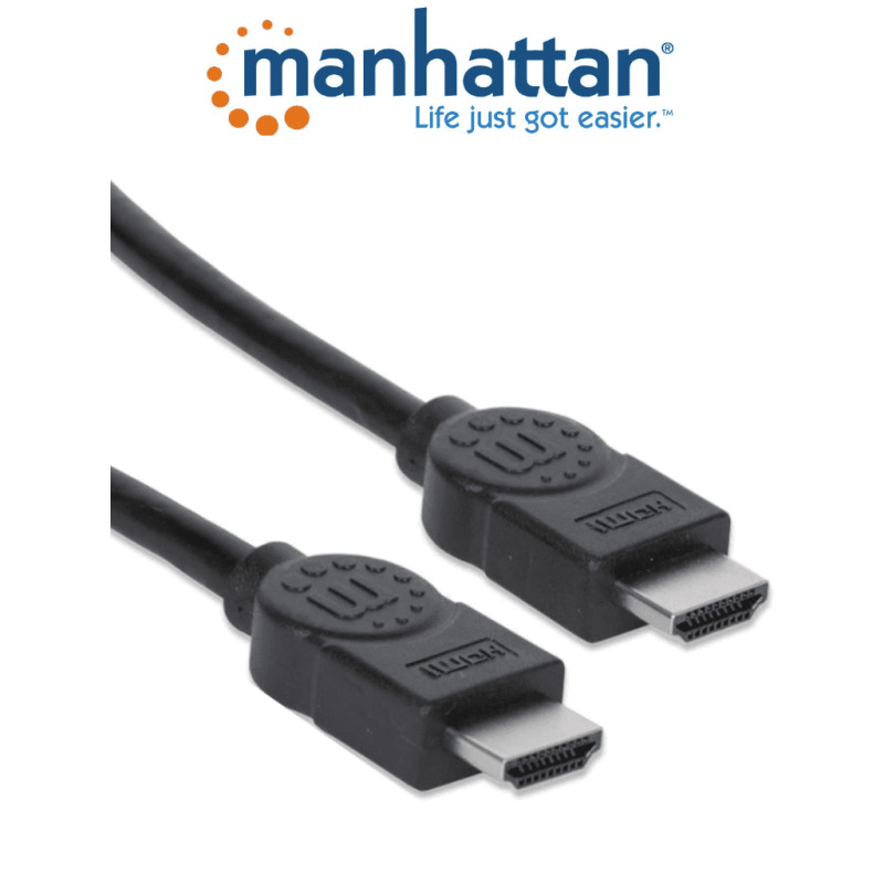 MANHATTAN 308458 - Cable HDMI de Alta Velocidad de 22.5 Metros/ Resolución 4k@30Hz/ Soprota 3D/ HDMI Macho a Macho/ Soporta Canal de Retorno de Audio (ARC)/ Blindado para Reducir Interferencia/ 