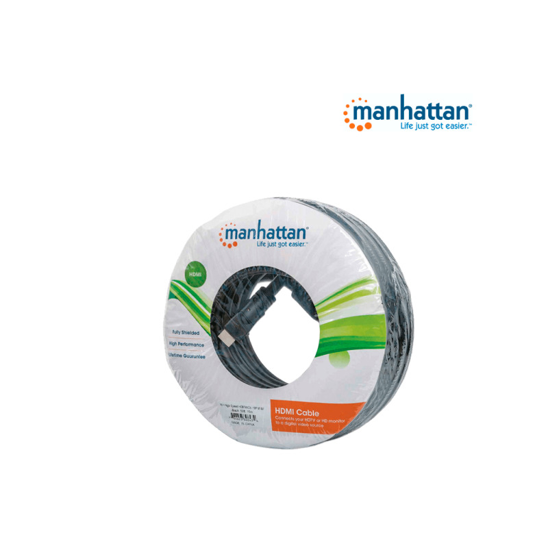 MANHATTAN 308458 - Cable HDMI de Alta Velocidad de 22.5 Metros/ Resolución 4k@30Hz/ Soprota 3D/ HDMI Macho a Macho/ Soporta Canal de Retorno de Audio (ARC)/ Blindado para Reducir Interferencia/  image 4